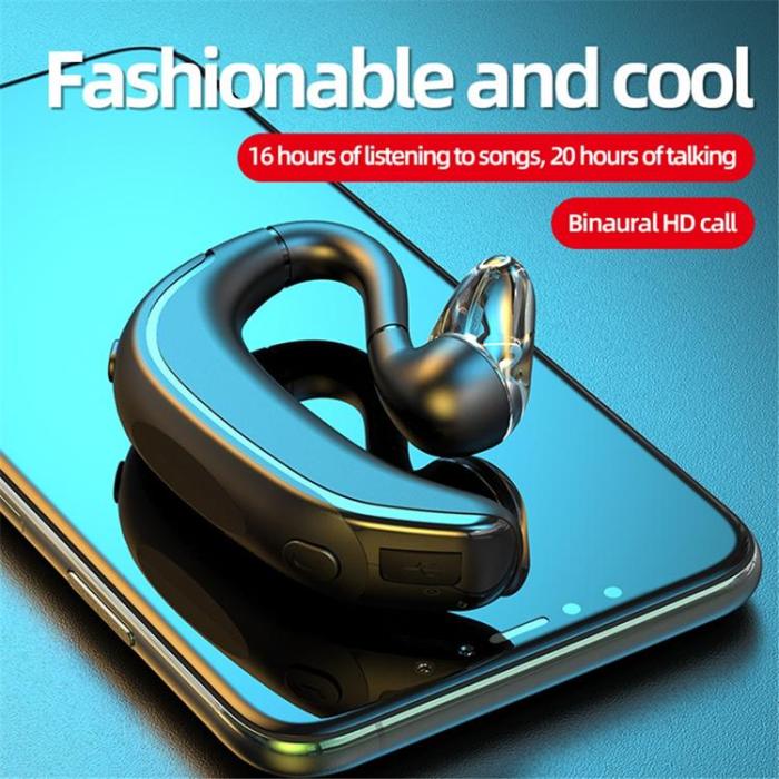 OEM - Enkla In-Ear Hörlur Bluetooth för Körning Affärsbruk M-800 - Svart