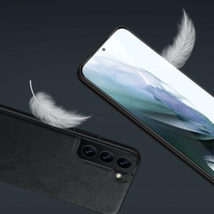 SULADA - SULADA Mobilskal till Galaxy S22 Ultra 5G PU Läder Svart