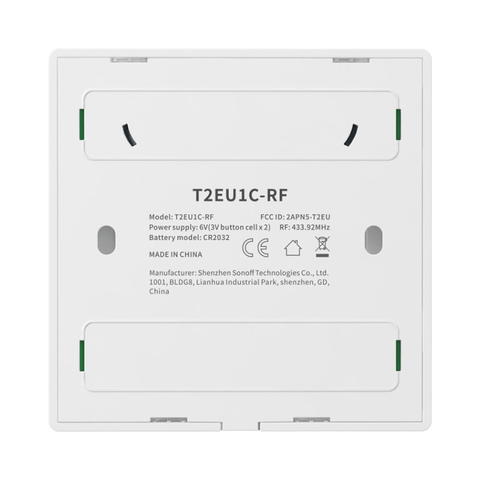 Sonoff - Sonoff T2EU3C-RF Sticky 433MHz Wireless RF Remote