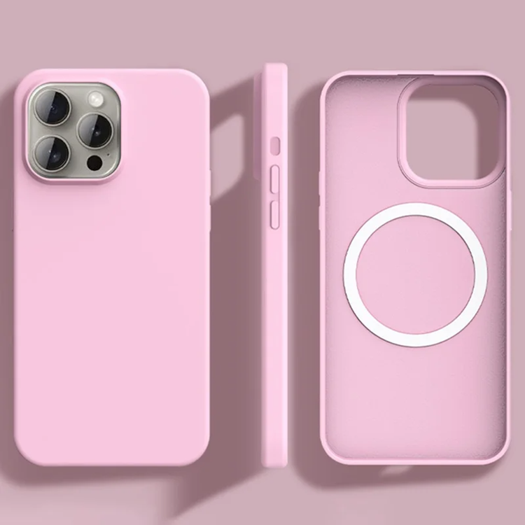 iPhone 14 Pro Mobilskal MagSafe Ultra Thin Silikon (Sakura Rosa) | 2353 | AlltMobil