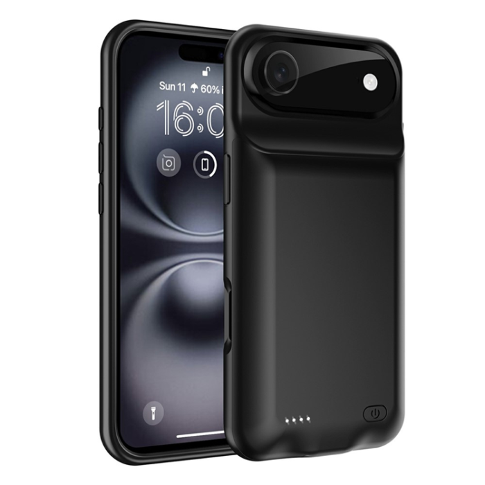 A-One Brand - iPhone 17 Air Batteriskal 6000mAh - Svart