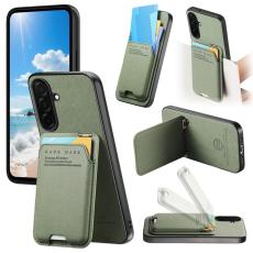 OEM - Mobilfodral f&ouml;r Samsung Galaxy S26 Konstl&auml;der + PC + TPU - Gr&ouml;n