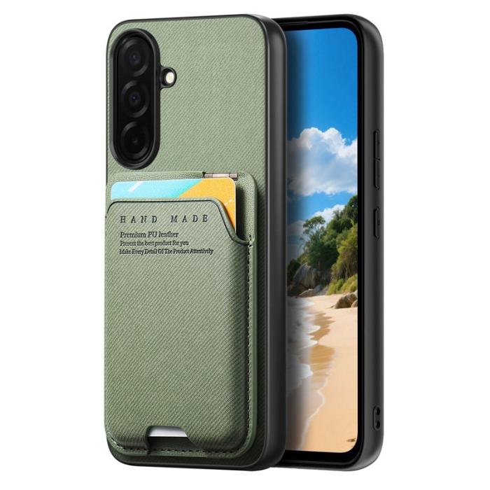 OEM - Mobilfodral för Samsung Galaxy S26 Konstläder + PC + TPU - Grön