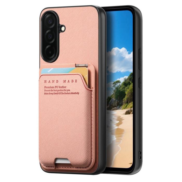 OEM - Mobilfodral för Samsung Galaxy S26 Konstläder + PC + TPU - Rosa