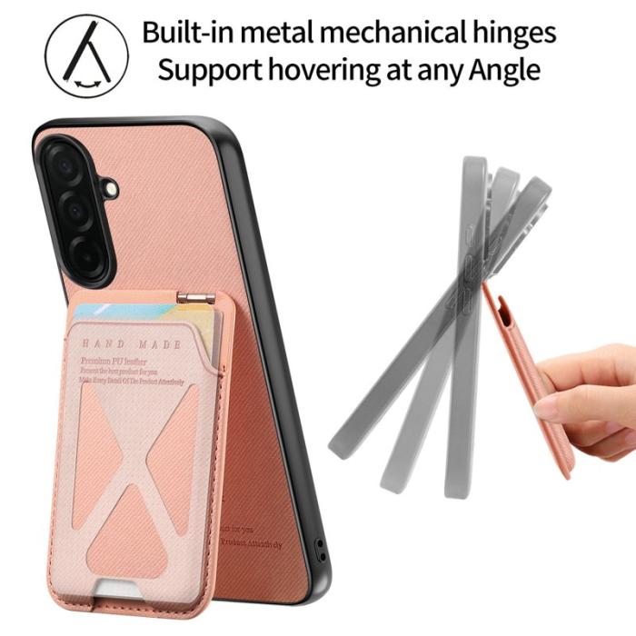 OEM - Mobilfodral för Samsung Galaxy S26 Konstläder + PC + TPU - Rosa
