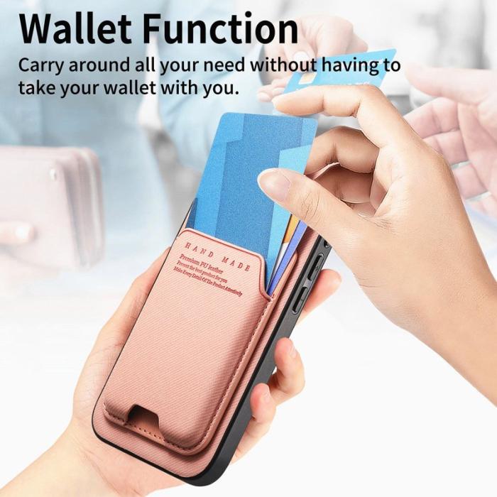 OEM - Mobilfodral för Samsung Galaxy S26 Konstläder + PC + TPU - Rosa