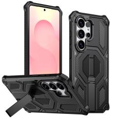 OEM - Mobilskal f&ouml;r Samsung Galaxy S26 Ultra Magnetiskt TPU + PC Kickstand - Svart