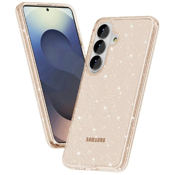 OEM - Mobilskal för Samsung Galaxy S26 Plus Glittrande TPU + PC - Guld