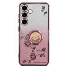 KADEM - KADEM Mobilskal f&ouml;r Samsung Galaxy S26 Ring Kickstand TPU - Ros&eacute;guld