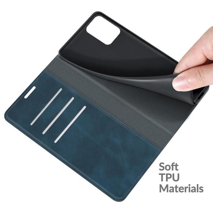 A-One Brand - Skin Touch Läder Fodral Xiaomi 11T / 11T Pro - Blå