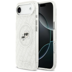 KARL LAGERFELD - Karl Lagerfeld Mobilskal till iPhone Air Magsafe Glitter Karl Och Choupette Head