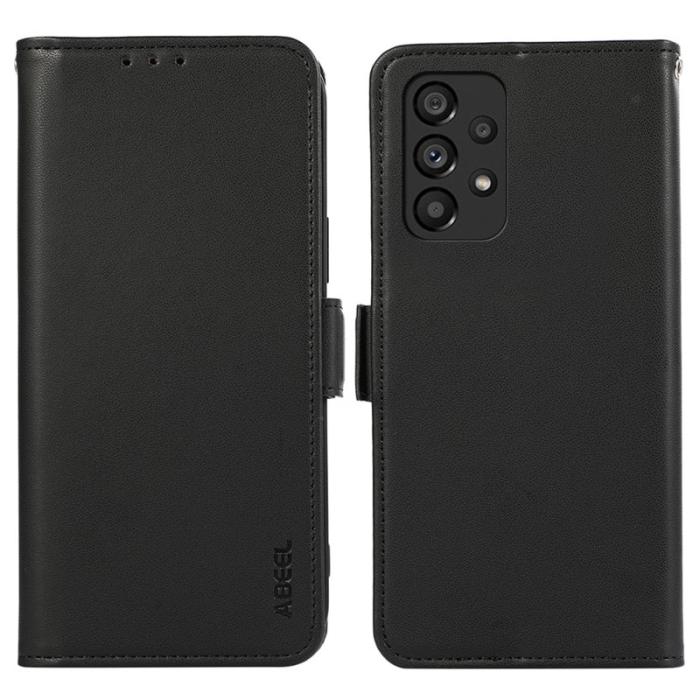 ABEEL - ABEEL Samsung Galaxy A23 5G/4G Plånboksfodral RFID-Skydd Konstläder Svart