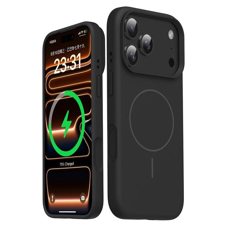 iPhone 17 Pro Mobilskal MagSafe Liquid Silikon (Svart) | 2353 | AlltMobil