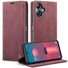 Caseme - CASEME 013 Series Konstl&auml;der Pl&aring;nboksfodral till Samsung Galaxy A06 4G - R&ouml;d