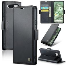 Caseme - CASEME Pl&aring;nboksfodral Konstl&auml;der till Google Pixel 8a - Svart