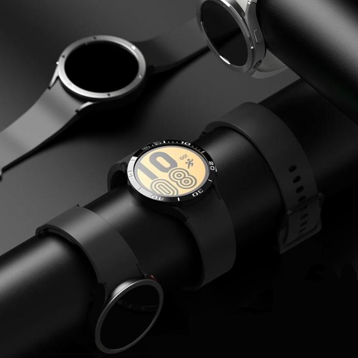 UTGATT5 - Ringke Galaxy Watch 5/4 (44mm) Skal Bezel Styling - Silver