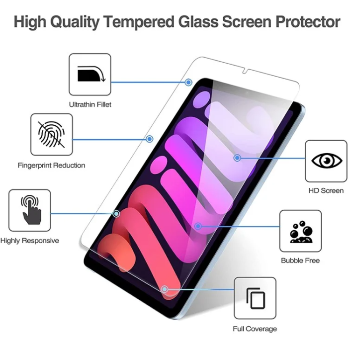 A-One Brand - iPad mini (2024)/(2021) Härdat Glas Skärmskydd - Clear