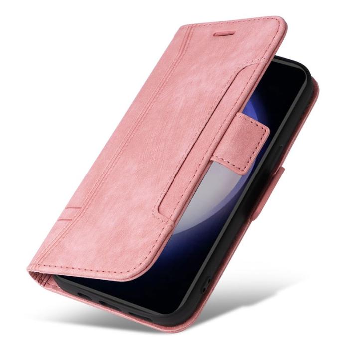 BETOPNICE - BETOPNICE 001 Samsung Galaxy S23 FE Plånboksfodral TPU + Konstläder - Rosa