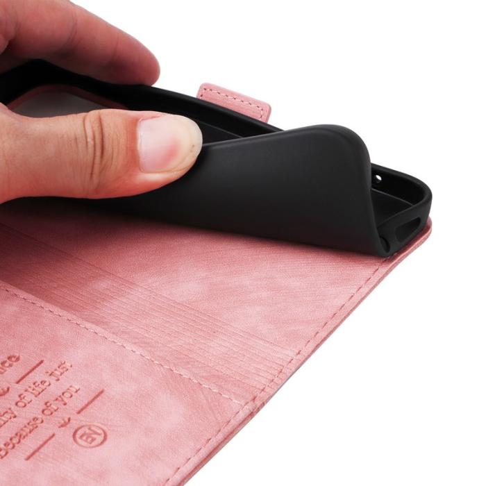 BETOPNICE - BETOPNICE 001 Samsung Galaxy S23 FE Plånboksfodral TPU + Konstläder - Rosa
