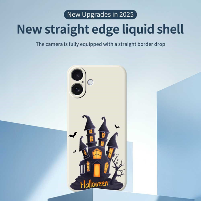 A-One Brand - iPhone 17 Mobilskal med Halloween Castle Pattern TPU - Lila