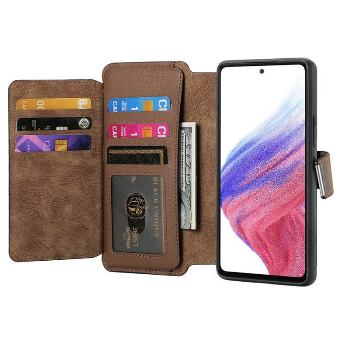 CASENEO - CASENEO MW-02 Samsung Galaxy A06 4G Plånboksfodral Konstläder - Brun