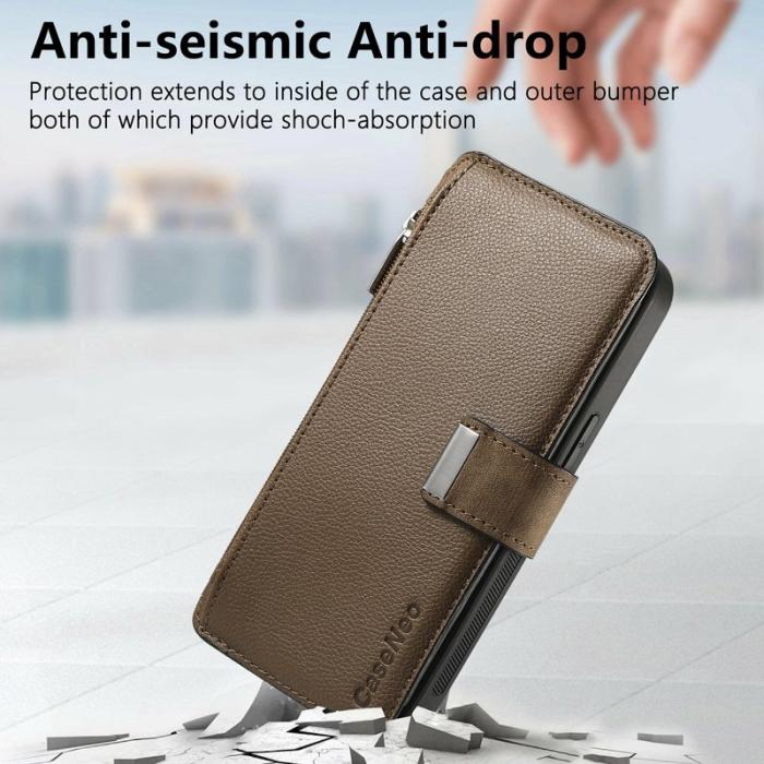 CASENEO - CASENEO MW-02 Samsung Galaxy A06 4G Plånboksfodral Konstläder - Brun