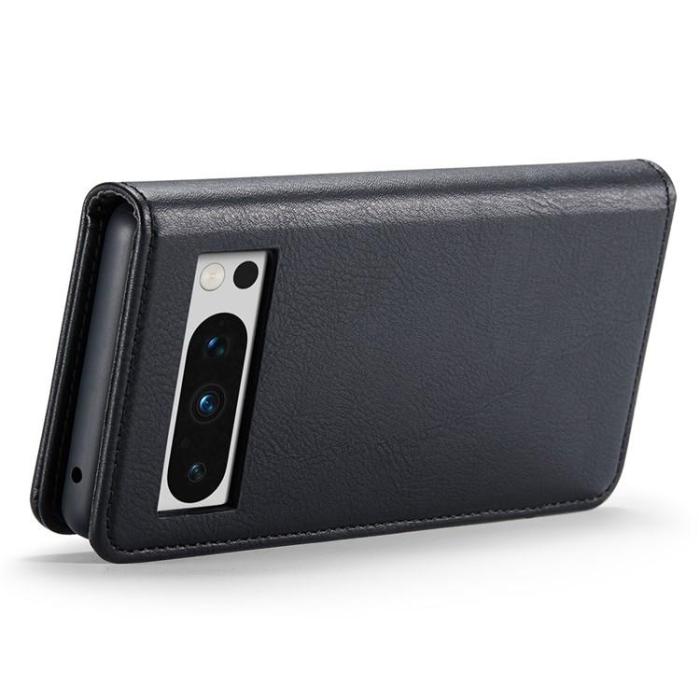 DG.MING - DG.MING Google Pixel 8 Pro Plånboksfodral Äkta Läder - Svart