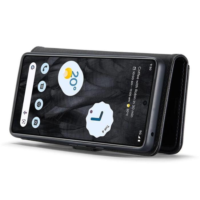 DG.MING - DG.MING Google Pixel 8 Pro Plånboksfodral Äkta Läder - Svart