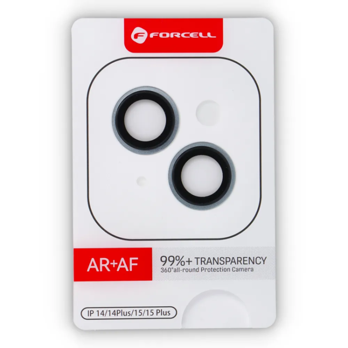 Forcell - Forcell iPhone 15/15 Plus Härdat Glas Kameraskydd Premium