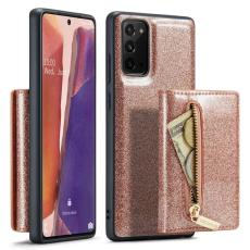 DG.MING - DG.MING M3 Series Pl&aring;nboksfodral f&ouml;r Samsung Galaxy Note20 5G - Ros&eacute;guld