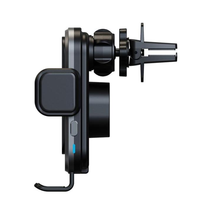 Forcell - Forcell Bilhållare till Luftventil med 15W Trådlös Laddning F-24 - Svart