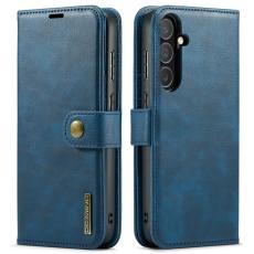 DG.MING - DG.MING Samsung Galaxy S25 FE Pl&aring;nboksfodral &Auml;kta l&auml;der - Bl&aring;