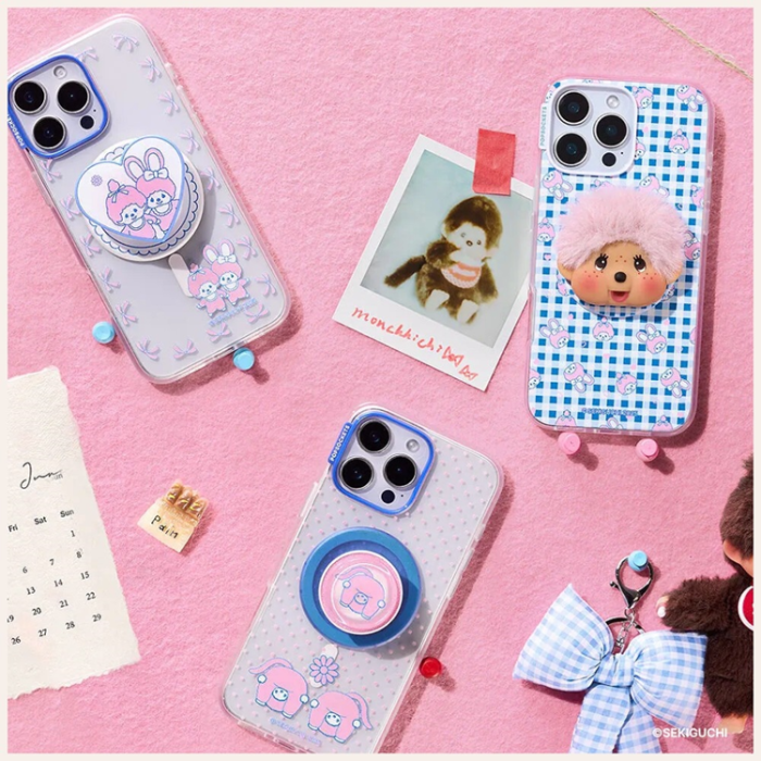 PopSockets - PopSockets MagSafe PopGrip Monchhichi och Stativ