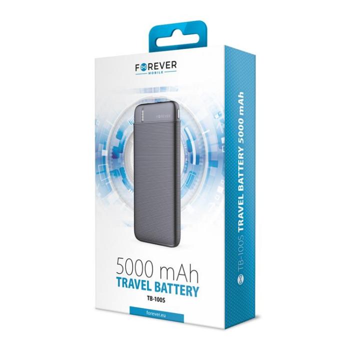 Forever - Forever Powerbank 5000 mAh TB-100S - Svart