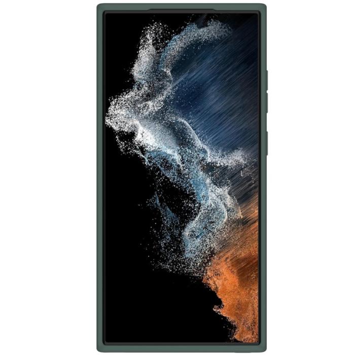 Nillkin - NILLKIN Mobilskal till Samsung Galaxy S23 Ultra Grön med Kameraskydd