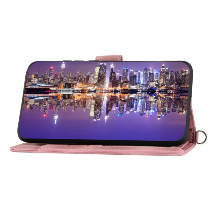 Taltech - Galaxy S23 Plånboksfodral med Rem - Rosa