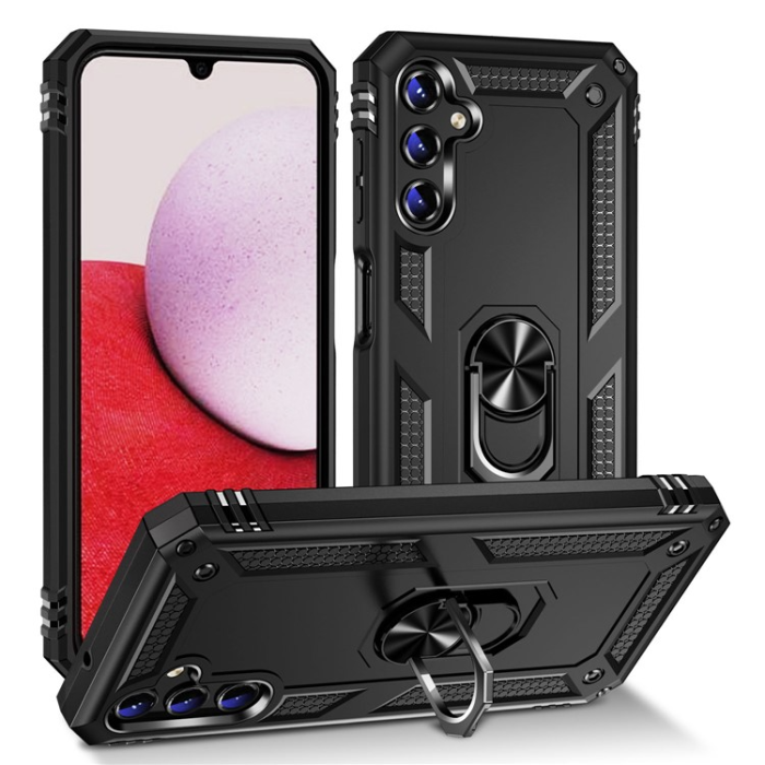 OEM - Galaxy A54 5G Mobilskal Ringhållare Military Grade - Svart