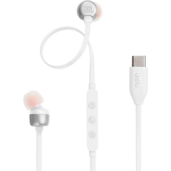 JBL - JBL In-Ear Hörlurar Trådbundna USB-C Tune 310C - Vit