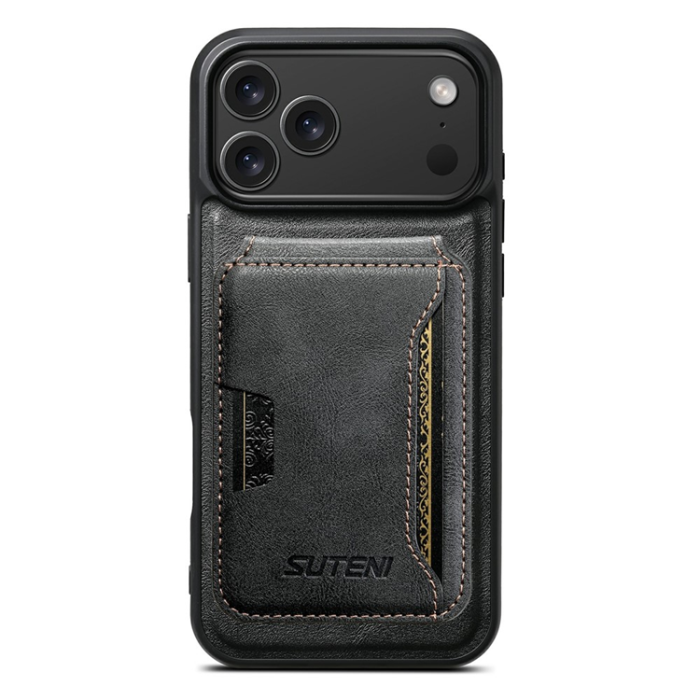 SUTENI - SUTENI iPhone 17 Pro Mobilskal MagSafe Cowhide M3 - Svart