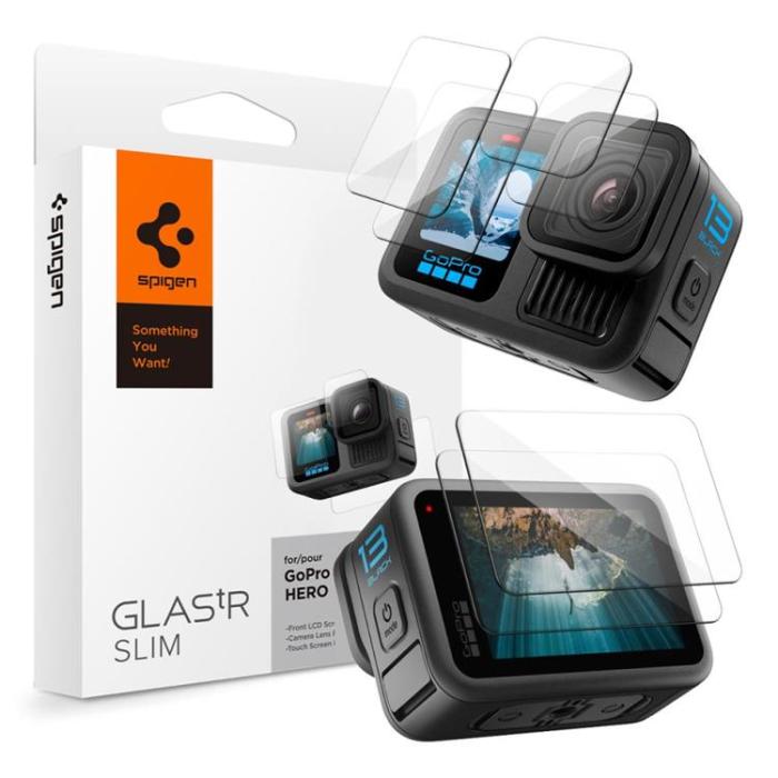 Spigen - [2-Pack] Spigen GoPro Hero 13 Härdat glas Skärmskydd TR. Slim