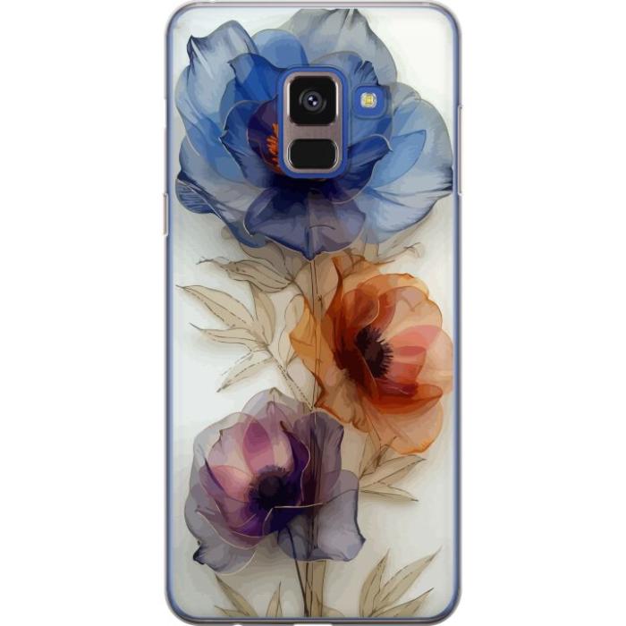 iSecrets - Mobilskal till Samsung Galaxy A8 (2018) med Silkesblommor