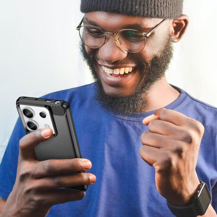 OEM - Xiaomi Redmi Note 13 Pro 5G Mobilskal Carbon - Svart