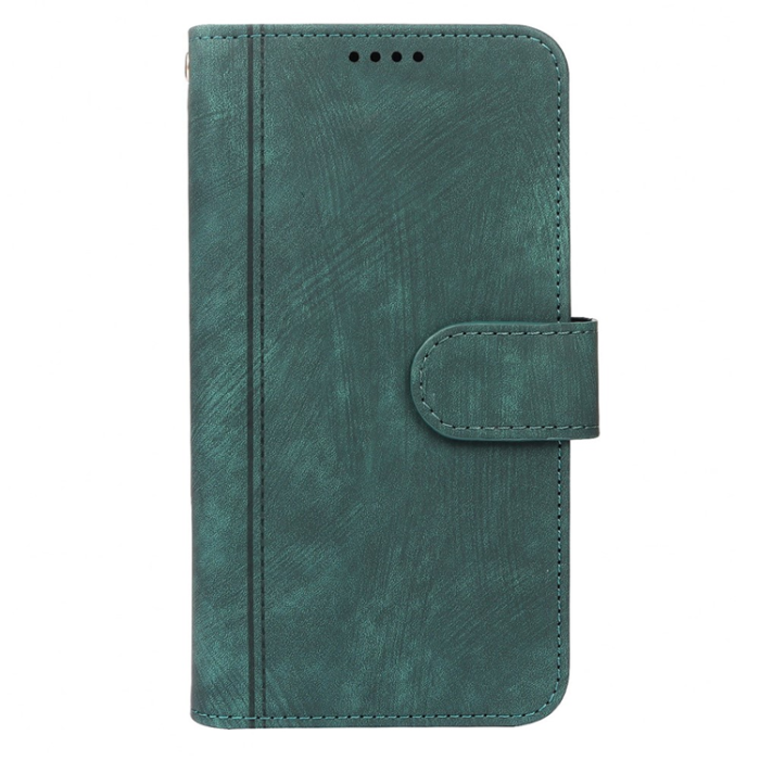 A-One Brand - iPhone 17 Air Plånboksfodral Line Pattern Läder - Grön