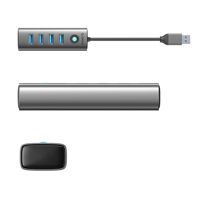 ORICO - Orico Hubb 4xUSB-A 3.0 - Grå
