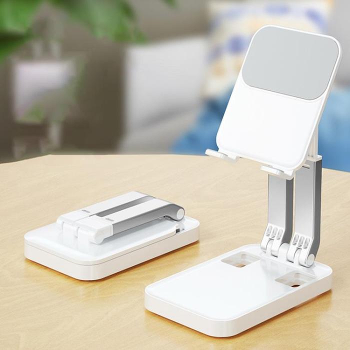 OEM - Universal Foldable Stativ För Mobil och Surfplattor K15 - Vit