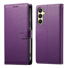 A-One Brand - Galaxy A17/A26 Plånboksfodral Litchi Läder Magnetic - Lila