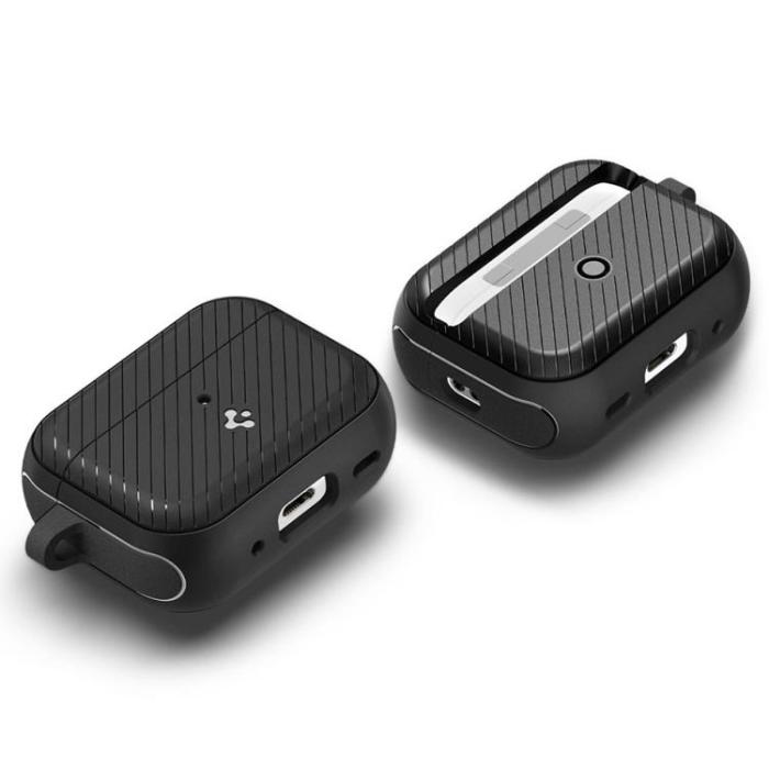 Spigen - Spigen Airpods Pro 1/2 Skal Rugged Armored - Svart