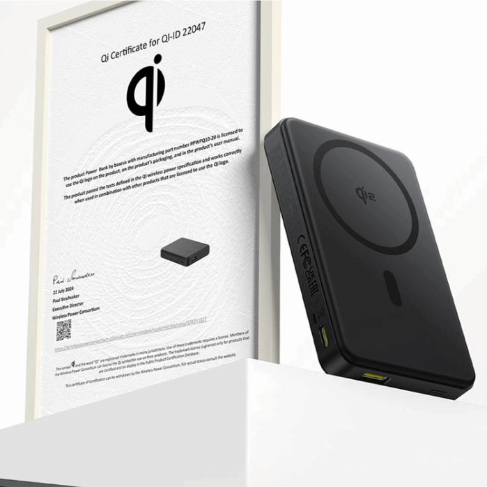 BASEUS - Baseus Qi2 MagSafe Powerbank 10000mAh Airpow II 22.5W - Svart