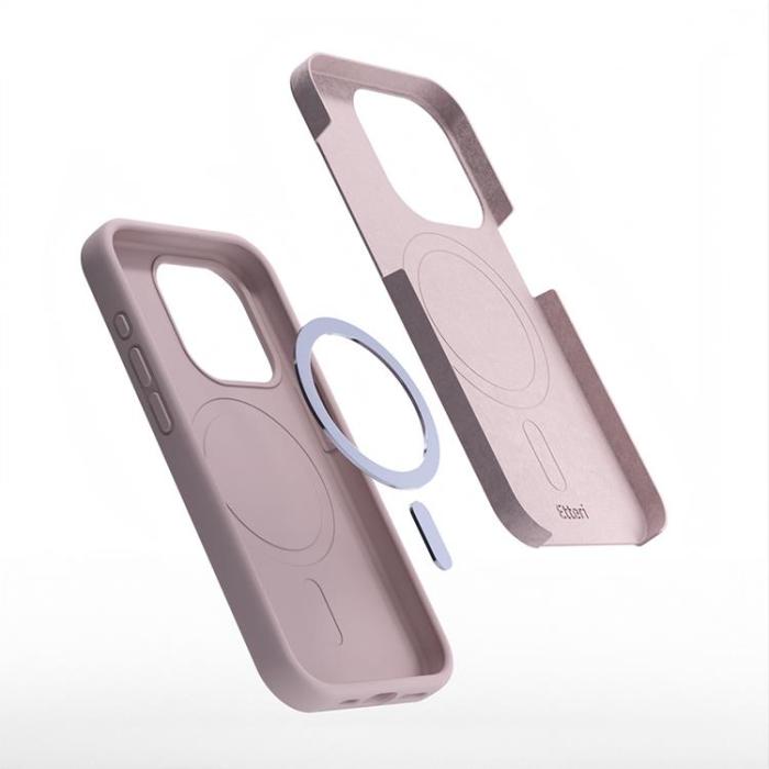 Etteri - Etteri iPhone 16 Mobilskal MagSafe Silikon - Ljusrosa