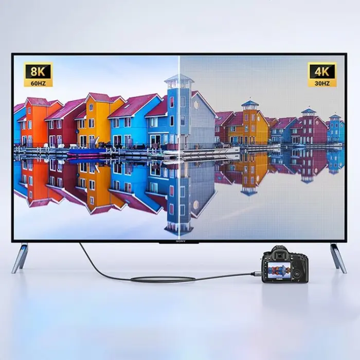 Ugreen - Ugreen Mini HDMI 8K Kabel 2m HD163 - Grå